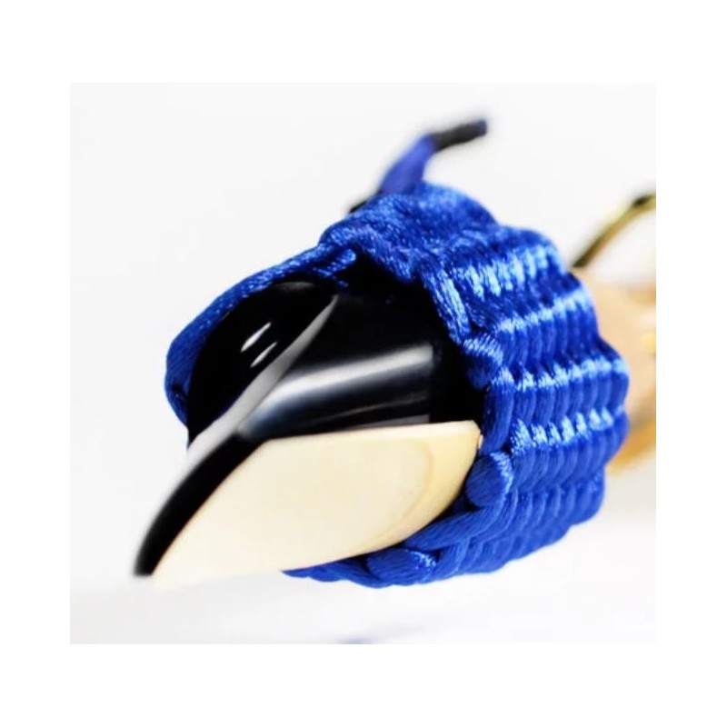 LIGATURE BAMBU AC05 POUR CLARINETTE SIB EN FIBRE SYNTHETIQUE couleur bleu saphire LIGATURE BAMBU AC05 POUR CLARINETTE SIB EN FIBRE SYNTHETIQUE couleur bleu saphire