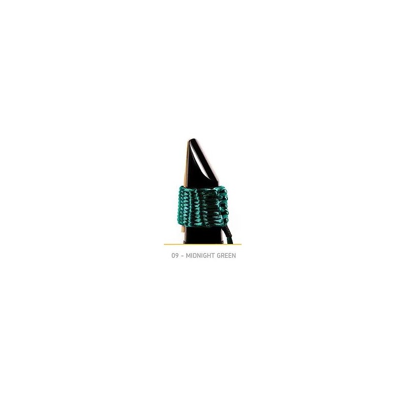 LIGATURE BAMBU AA09 POUR SAXOPHONE ALTO EN FIBRE SYNTHETIQUE couleur vert nuit