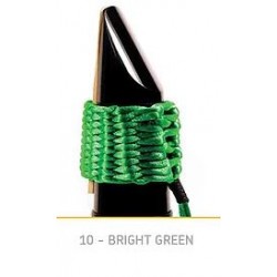 LIGATURE BAMBU AA10 POUR SAXOPHONE ALTO EN FIBRE SYNTHETIQUE couleur vert brillant