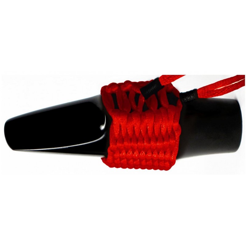 LIGATURE BAMBU AT03 POUR SAXOPHONE TENOR EN FIBRE SYNTHETIQUE couleur rouge