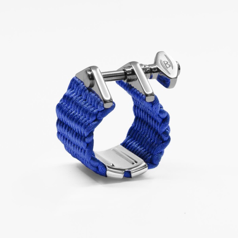 LIGATURE BAMBU NOVA NA05 POUR SAXOPHONE ALTO cordon tressé bleu saphire LIGATURE BAMBU NOVA NA05 POUR SAXOPHONE ALTO cordon tressé bleu saphire