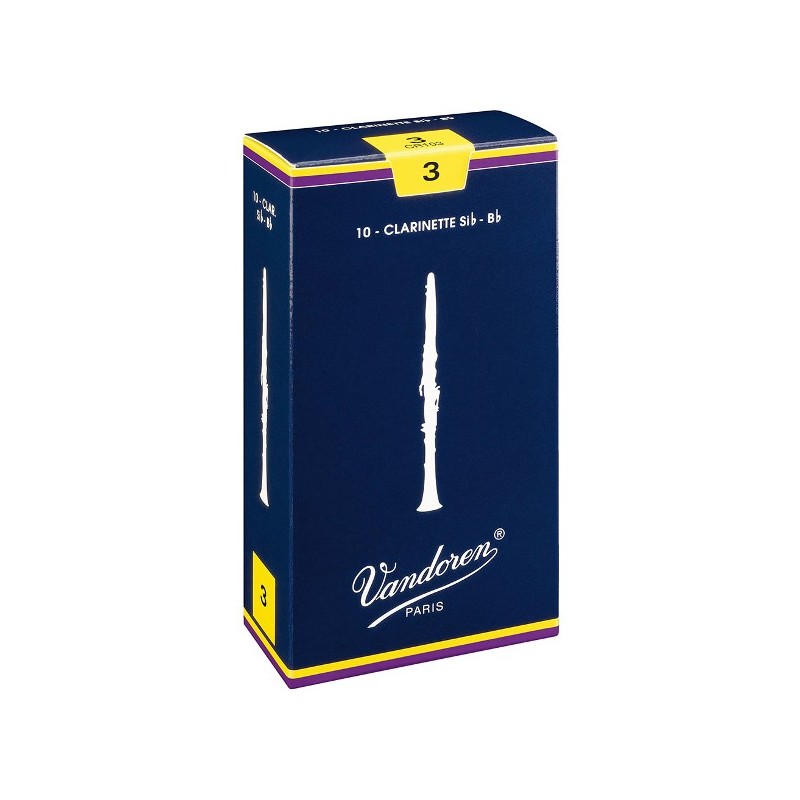 Anches Vandoren traditionnelle pour clarinettes sib &  La