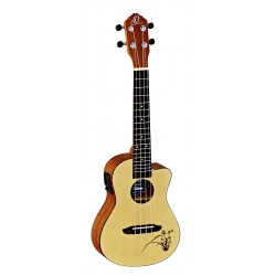 UKULELE Ténor ORTEGA, EPICEA, CW EQ RU5CE-TE NATUREL SATINE adv