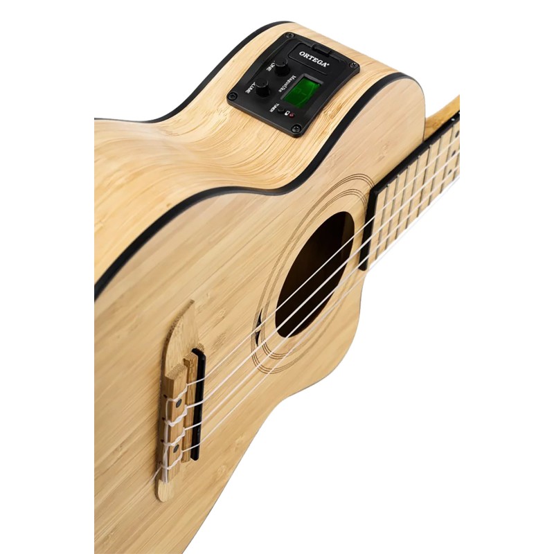 UKULELE TENOR ORTEGA, BAMBOU MASSIF EQ RUNAB-TE adv