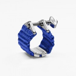 BAMBU NOVA NT05 Ligature saxophone Ténor cordon tressé bleu saphire adv