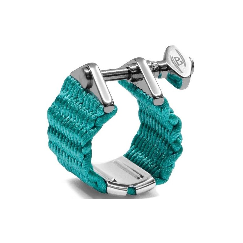 BAMBU NOVA NB03 Ligature saxophone Baryton cordon tressé Turquoise adv BAMBU NOVA NB03 Ligature saxophone Baryton cordon tressé Turquoise adv
