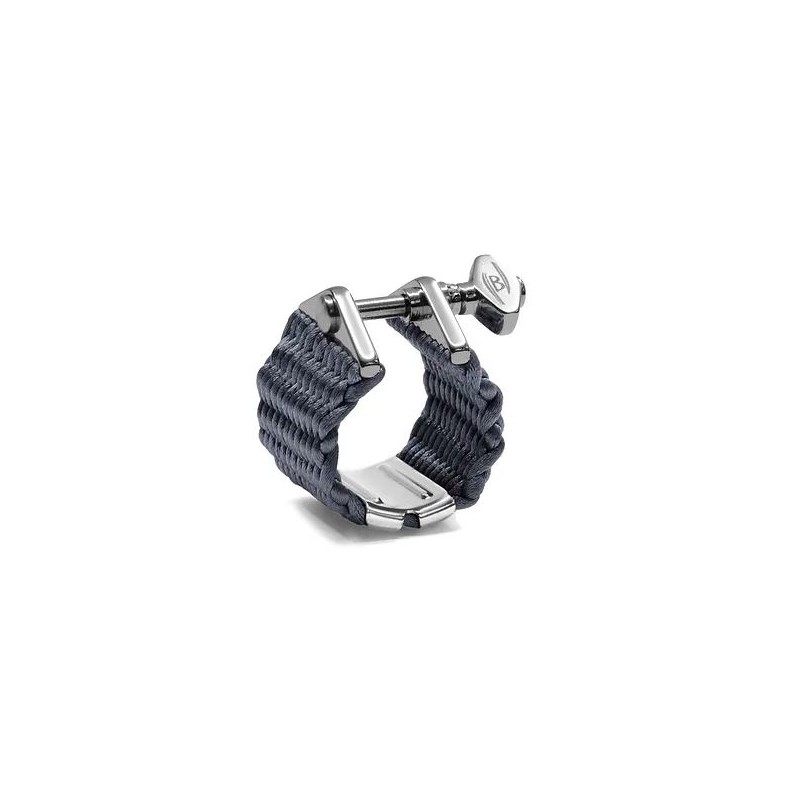 BAMBU NOVA NC02 LIGATURE CLARINETTE SIB FIBRE SYNTHETIQUE Gris Graphite adv