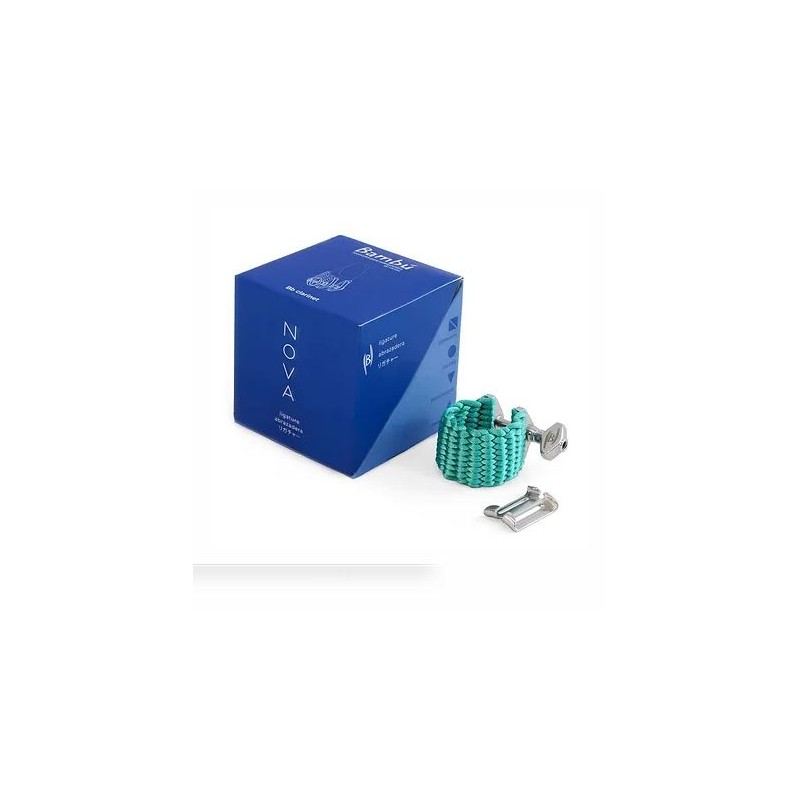 BAMBU NOVA NC03 LIGATURE CLARINETTE SIB FIBRE SYNTHETIQUE Turquoise adv BAMBU NOVA NC03 LIGATURE CLARINETTE SIB FIBRE SYNTHETIQUE Turquoise adv