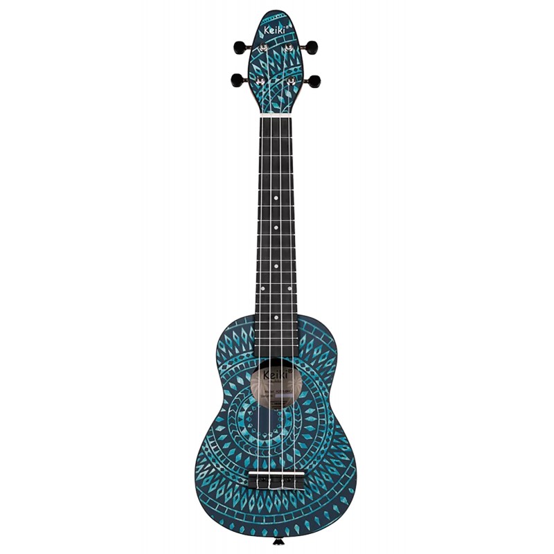 PACK UKULELE SOPRANO KEIKI BLEU K2SS-BKC adv