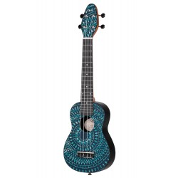 PACK UKULELE SOPRANO KEIKI BLEU K2SS-BKC adv