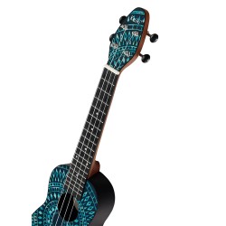 PACK UKULELE SOPRANO KEIKI BLEU K2SS-BKC adv