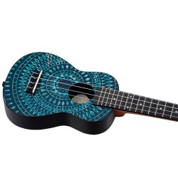 PACK UKULELE SOPRANO KEIKI BLEU K2SS-BKC adv