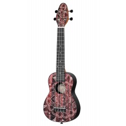 PACK UKULELE SOPRANO KEIKI ROUGE K2SS-RKC adv