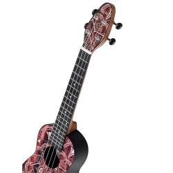 PACK UKULELE SOPRANO KEIKI ROUGE K2SS-RKC adv