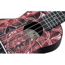 PACK UKULELE SOPRANO KEIKI ROUGE K2SS-RKC adv