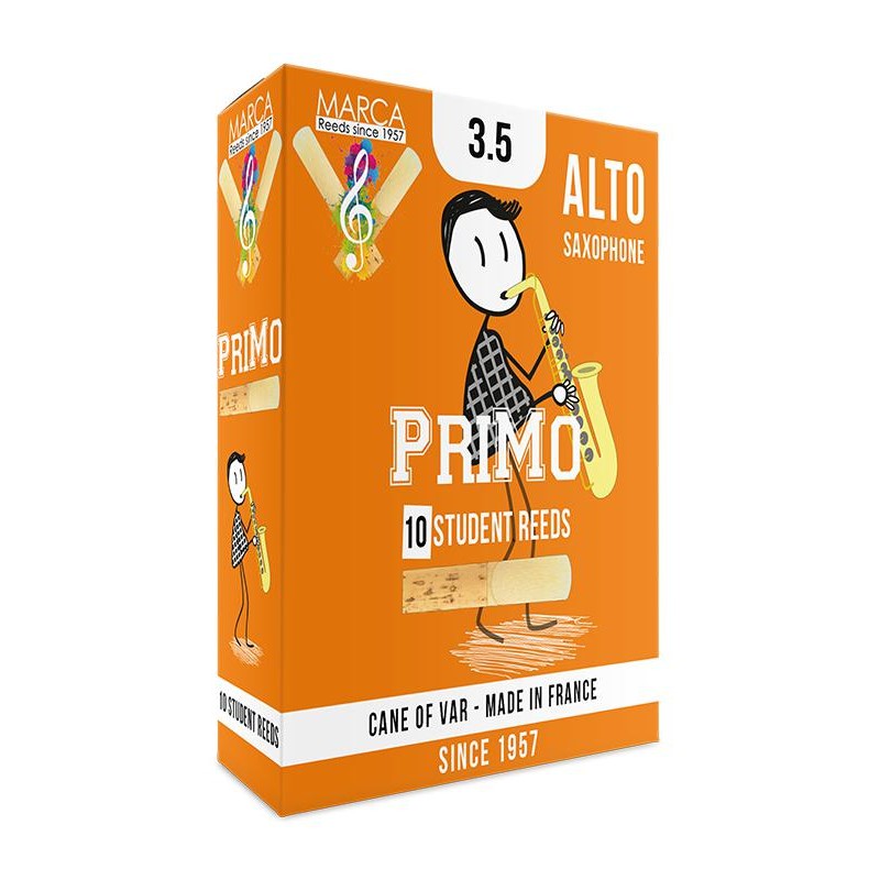 Boite de 10 anches Marca PriMo pour saxophone alto adv Boite de 10 anches Marca PriMo pour saxophone alto adv