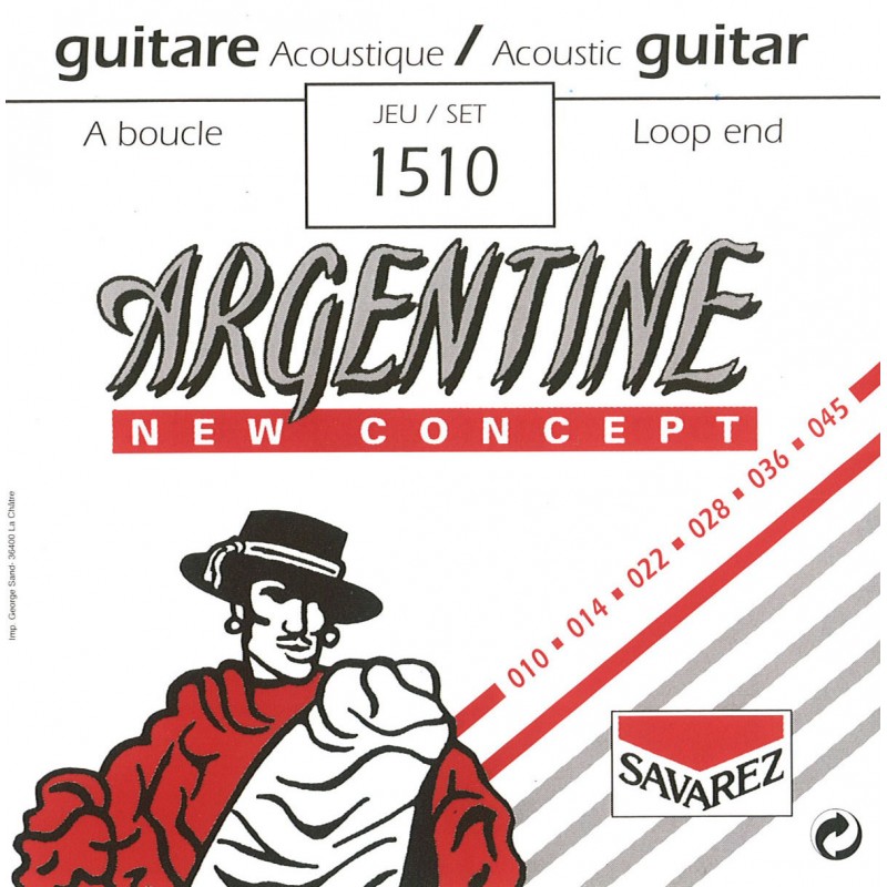 Argentine CAR 1510 cordes guitares acoustiques adv Argentine CAR 1510 cordes guitares acoustiques adv