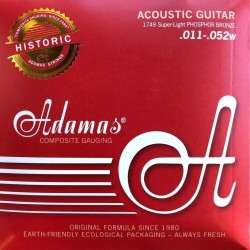 Adamas Corde Guitare acoustique Phosphor Bronze Réédition historique adv