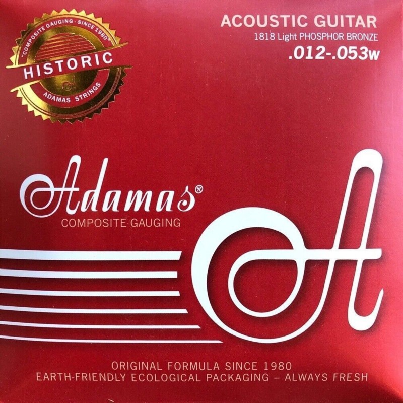 Adamas Corde Guitare acoustique Phosphor Bronze Réédition historique adv 012-53w