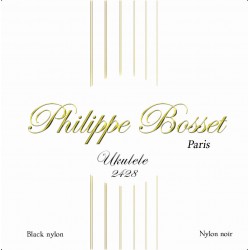 JEU P.BOSSET UKULELE NYLON NOIR 24-28 PBUKU2428 adv