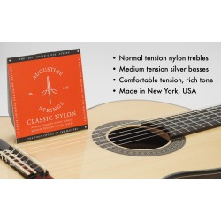 Augustine Cordes guitare classique Classic Label RED adv