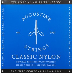 Augustine Jeu Cordes guitare classique Classic Label bleu tension forte adv