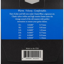 Augustine Jeu Cordes guitare classique Classic Label bleu tension forte adv