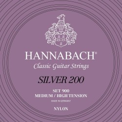 Hannabach Cordes guitare classique Serie 900 Medium/High Tension Silver 200 adv