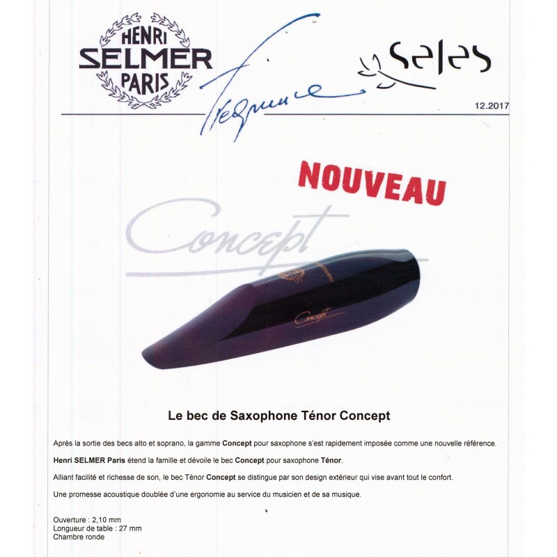 Becs pour saxophone - Henri SELMER Paris