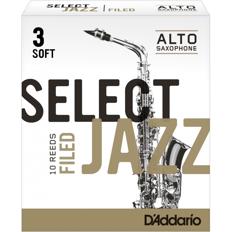 ANCHES SELECT JAZZ FILED D'ADDARIO SAXOPHONE ALTO RSF10ASX3S ANCHES SELECT JAZZ FILED D'ADDARIO SAXOPHONE ALTO RSF10ASX3S