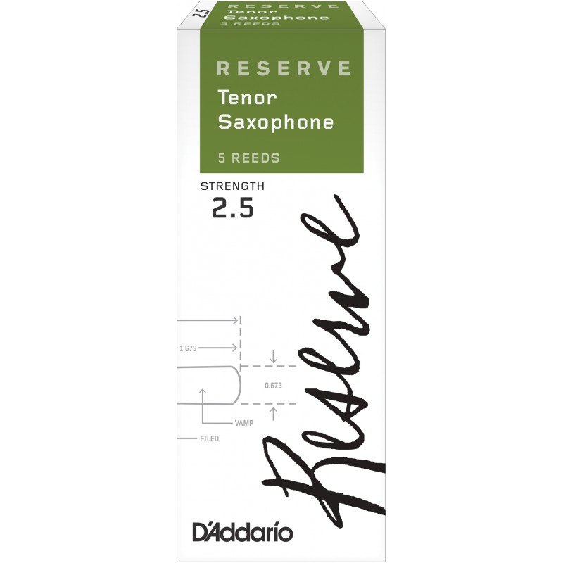 Anches réserve D'addario pour saxophone Ténor DKR0525