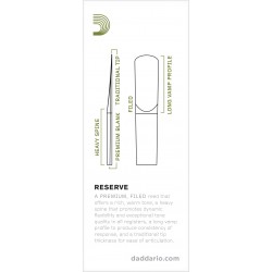 Anches réserve D'addario pour saxophone Ténor